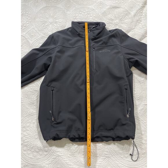 Eddie Bauer Men’s Softshell Jacket Fleece Lined Black Full Zip Size M - Picture 4 of 8